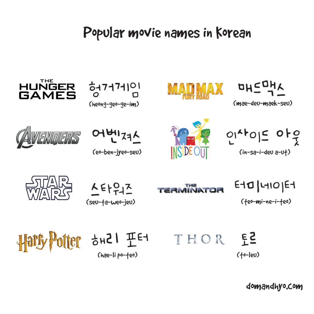 movienameskorean