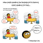 speaking a foreign language