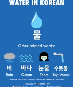 How to Say Water in Korean