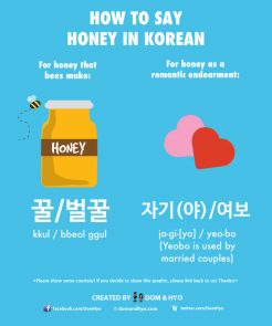 How to Say Honey in Korean