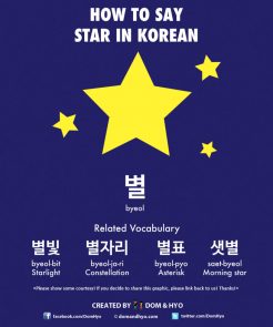 How to Say Star in Korean