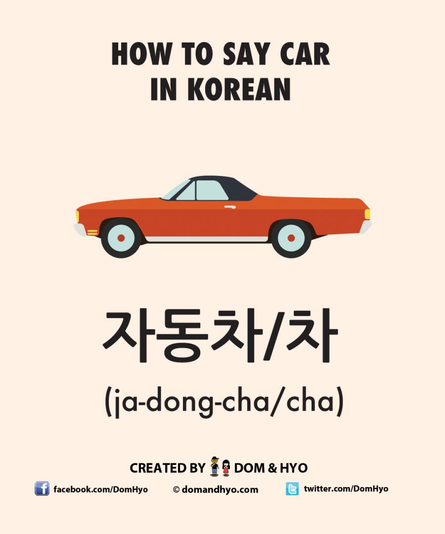 How to Say Car in Korean