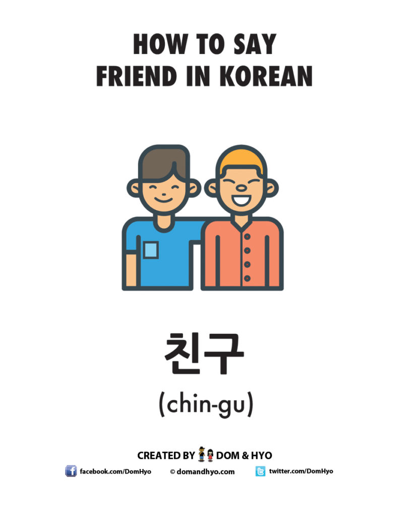How to Say Friend in Korean