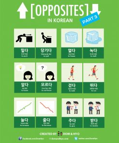 Opposite Words in Korean Part 3