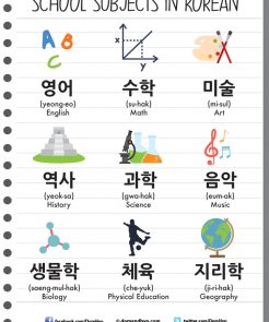 School Subjects in Korean