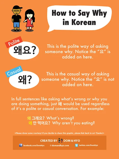 How to say why in Korean
