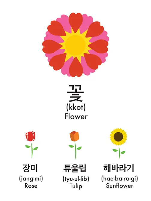 How to say flower in Korean